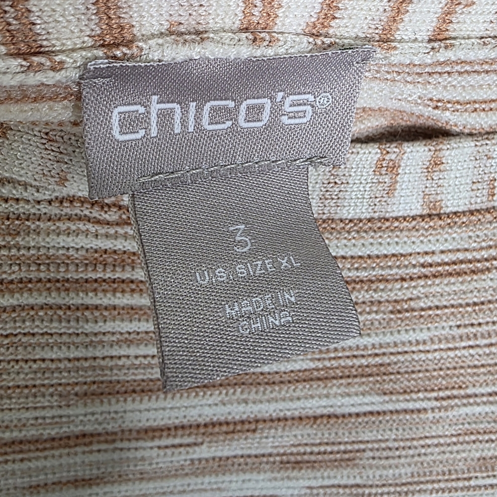 Chico's Space Dyed Bateau Neck Sweater Size 3 / UsXL - Picture 6 of 6